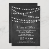 黒板のパーティーは卒業の招待状をつけます 招待状 (正面/裏面)