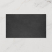 黒板のベーカリーのカップケーキの名刺 名刺 (裏面)