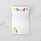 黒板のメキシコフェスタはノート感謝していしています サンキューカード (内部)