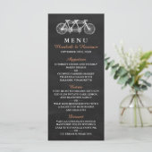 黒板のメニューにタンデム結婚自転車 メニュー (スタンド正面)