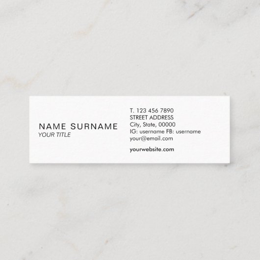 黒板のモダンな金ゴールドの円のモノグラムのロイヤリティ スキニー名刺 (裏面)