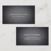 黒板のレトロの黒い専門の教育 名刺 (正面/裏面)