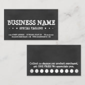 黒板のロイヤリティ3dots ロイヤリティカード (正面/裏面)