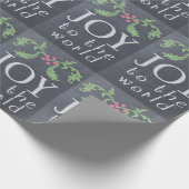 黒板の一見のクリスマスのギフト用包装紙 ラッピングペーパー (角)