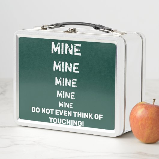 黒板の一見は触れません メタルランチボックス (インサイチュ)