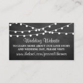 黒板の上に糸が結婚灯る エンクロージャーカード (正面)