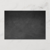 黒板の上に糸が結婚灯る エンクロージャーカード (裏面)