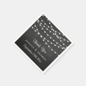 黒板の上に糸が結婚灯る スタンダードカクテルナプキン (角)