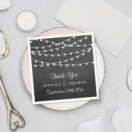 黒板の上に糸が結婚灯る スタンダードカクテルナプキン