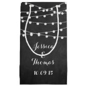 黒板の上に糸が結婚灯る スモールペーパーバッグ (正面)