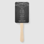 黒板の上に糸が結婚灯る ハンドファン (裏面)