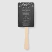 黒板の上に糸が結婚灯る ハンドファン (正面)