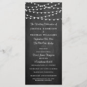 黒板の上に糸が結婚灯る プログラム (正面)