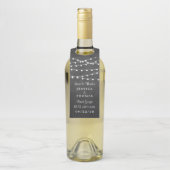 黒板の上に糸が結婚灯る ボトルネックタグ (ボトル)