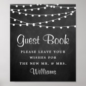 黒板の上に糸が結婚灯る ポスター (正面)