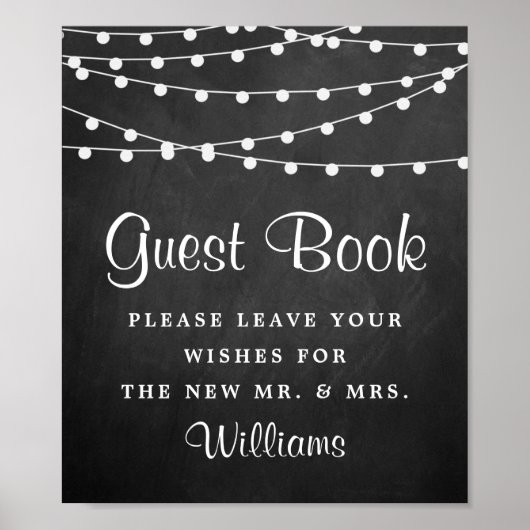 黒板の上に糸が結婚灯る ポスター (正面)