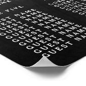 黒板の上に糸が結婚灯る ポスター (角)