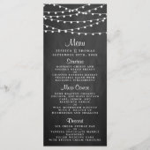 黒板の上に糸が結婚灯る メニュー (正面)