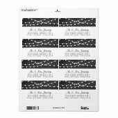 黒板の上に糸が結婚灯る ラベル (フルシート)