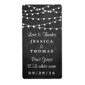 黒板の上に糸が結婚灯る ラベル (正面)