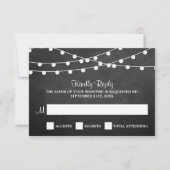 黒板の上に糸が結婚灯る 出欠カード (正面)