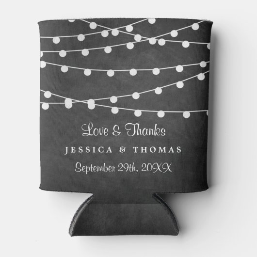 黒板の上に糸が結婚灯る 缶クーラー (正面)