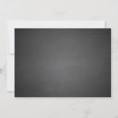 黒板の上品|の卒業の写真のサンキューカード サンキューカード (裏面)