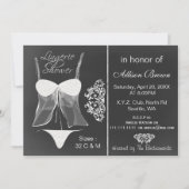 黒板の下着シャワー招待状 招待状 (正面)