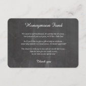 黒板の世界の地図ハネムーン良い願いカード エンクロージャーカード (正面)