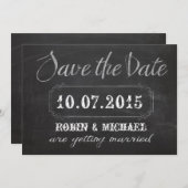 黒板の保存日付の招待 セーブザデート (正面/裏面)