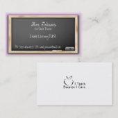 黒板の先生の名刺 名刺 (正面/裏面)