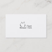 黒板の先生の名刺 名刺 (裏面)