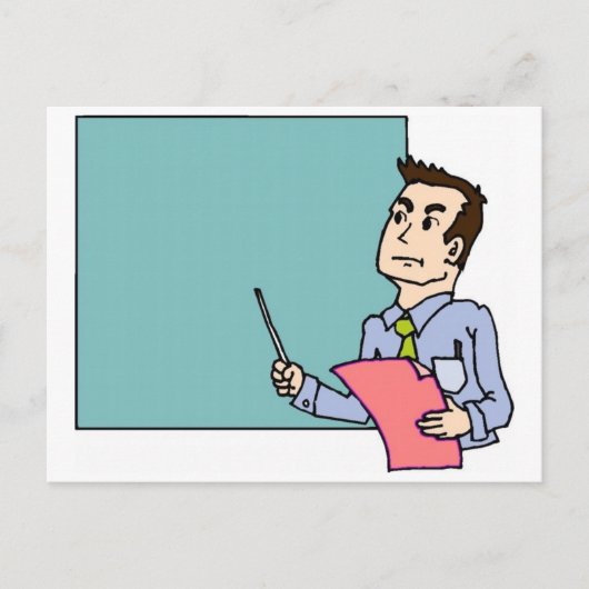 黒板の先生 ポストカード (正面)