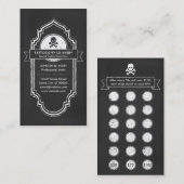 黒板の入れ墨のロイヤリティプログラム ロイヤリティカード (正面/裏面)