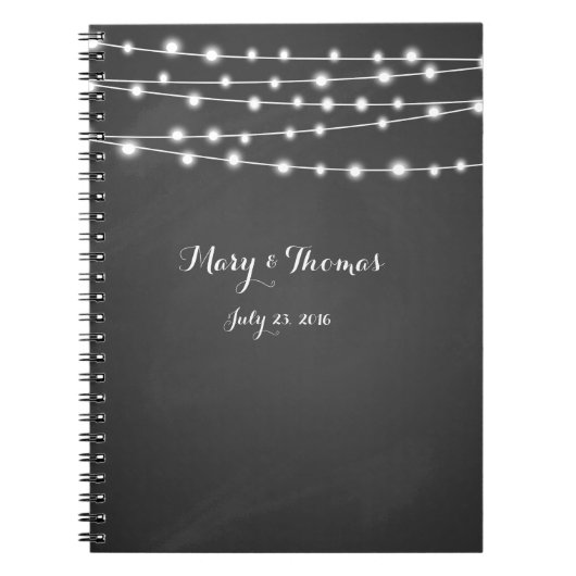 黒板の写真のノートのテンプレートのカスタム ノートブック (正面)