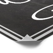 黒板の写真サイン（小道具用） ポスター (角)