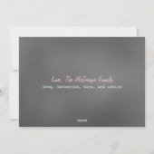 黒板の刺激を受けたな写真のバレンタインのカード シーズンカード (裏面)