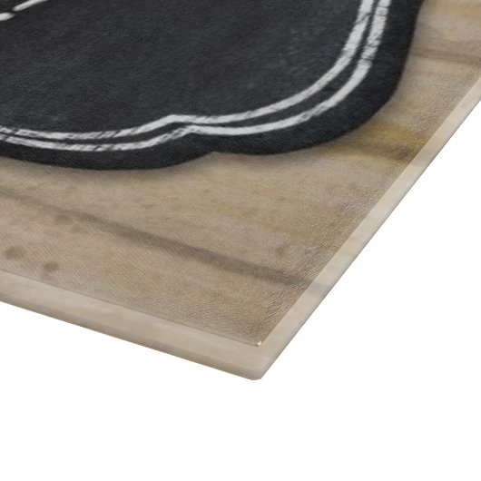 黒板の十字のキリスト教の木の塀板 カッティングボード (角)