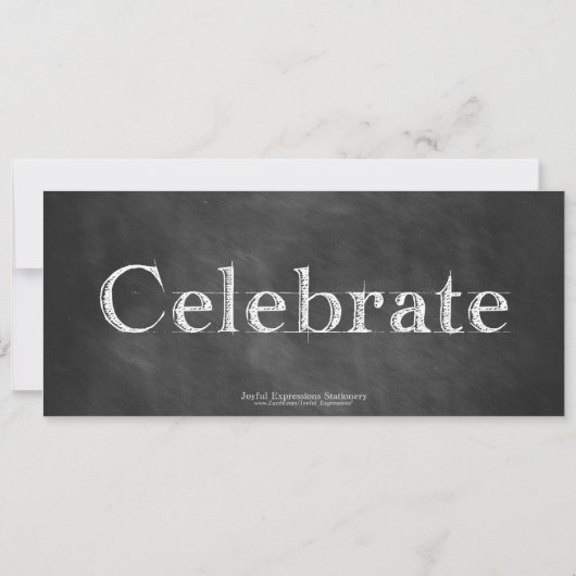 黒板の卒業のパーティの招待状 招待状 (裏面)