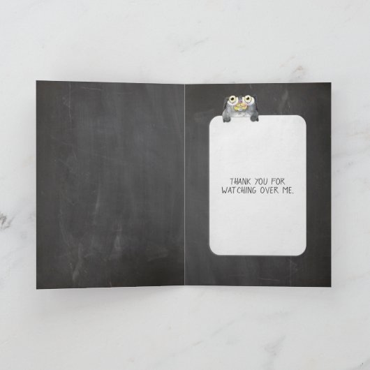 黒板の友情のデイジー カード (内部)