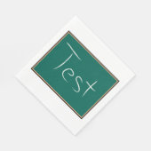 黒板の学校の教室をテスト スタンダードランチョンナプキン (角)