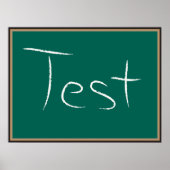 黒板の学校の教室をテスト ポスター (正面)