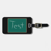 黒板の学校の教室をテスト ラゲッジタグ (正面横)