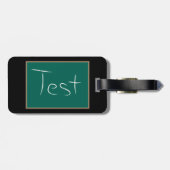黒板の学校の教室をテスト ラゲッジタグ (裏面横)