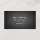 黒板の専門のレトロのカッコいいの黒板 名刺 (裏面)