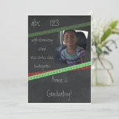 黒板の幼稚園か幼稚園の招待状 招待状 (スタンド正面)