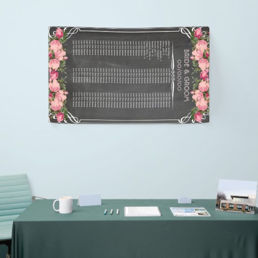 黒板の座席の図表の旗 横断幕 (トレードショー)