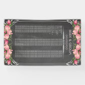 黒板の座席の図表の旗 横断幕 (横)