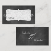 黒板の座席表 プレイスカード (正面/裏面)