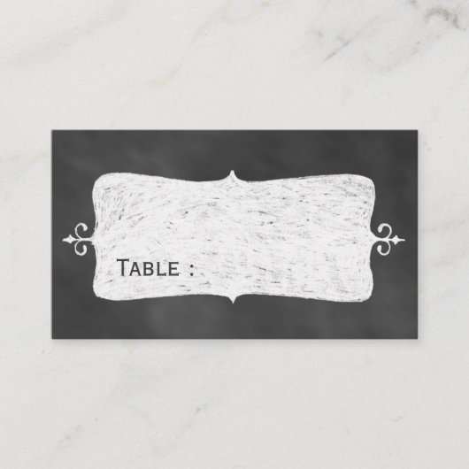 黒板の座席表 プレイスカード (正面)